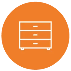 Flat pack furniture assembly