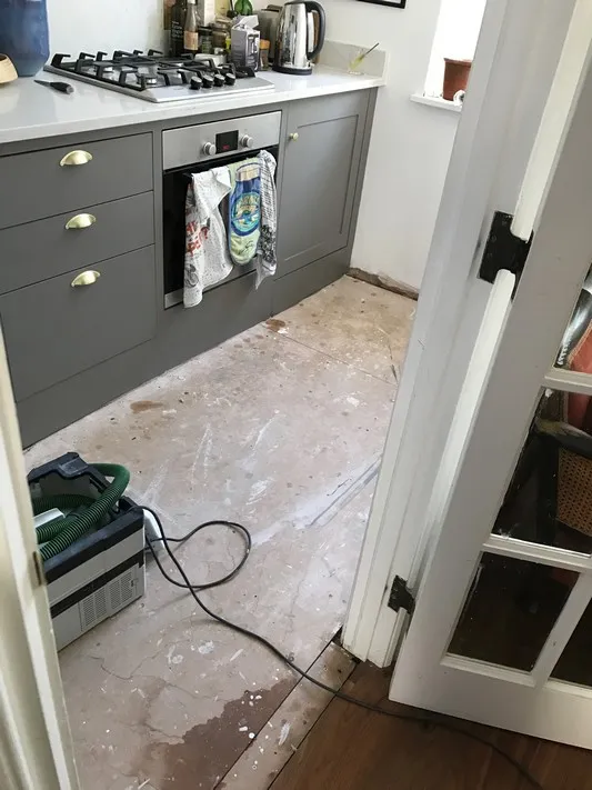 Missing Kitchen Floor Replacement