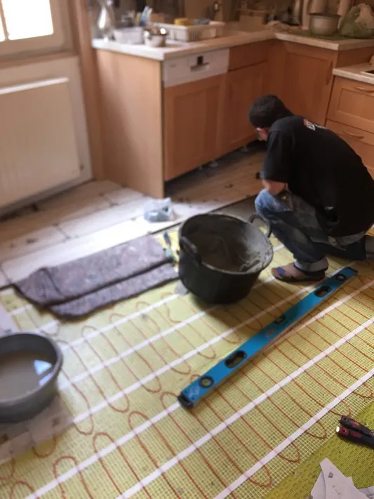 New Kitchen Floor With Under Floor Heating