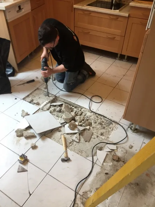 New Kitchen Floor With Under Floor Heating