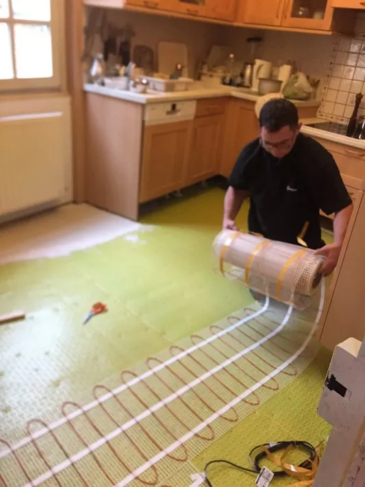 New Kitchen Floor With Under Floor Heating