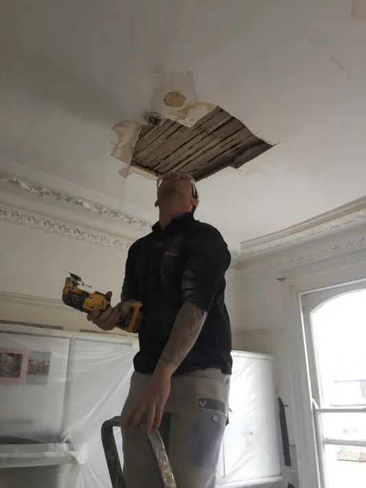 Repairs to Water Damaged Ceiling