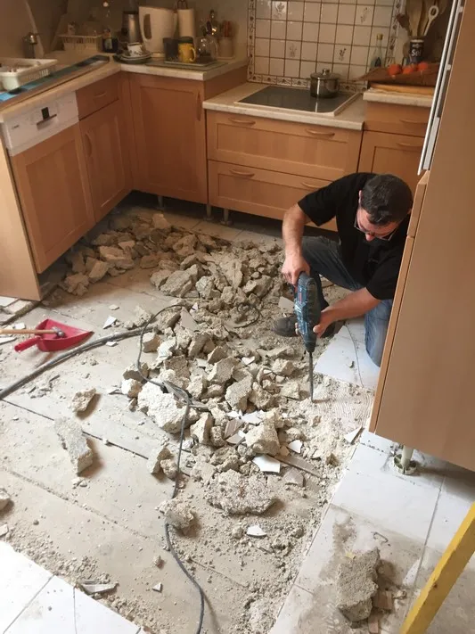 New Kitchen Floor With Under Floor Heating
